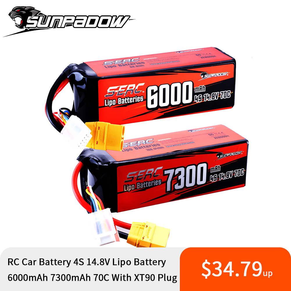 Sunpadow 4S Lipo Battery for 6 - 4S Lipo Battery 14.8V 6000Mah 评论和价格
