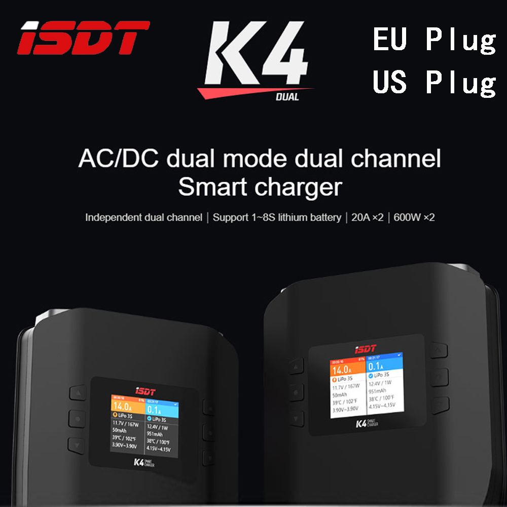 ISDT K4 1~8S Lithium Battery S - Isdt K4 Dual Lipo Charger 评论和价格