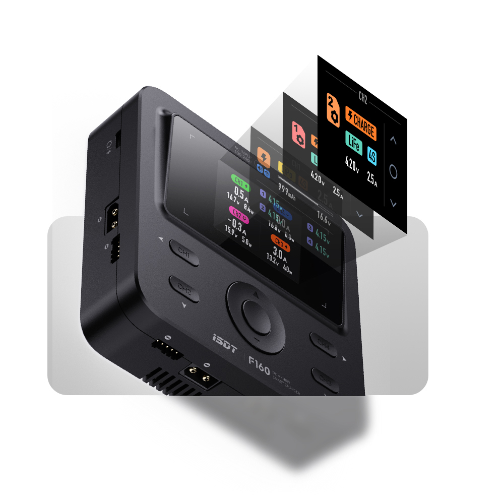 ISDT F160 4CH AC Quad Channel  - Toolkitrc M6Dac Smart Charger 评论和价格